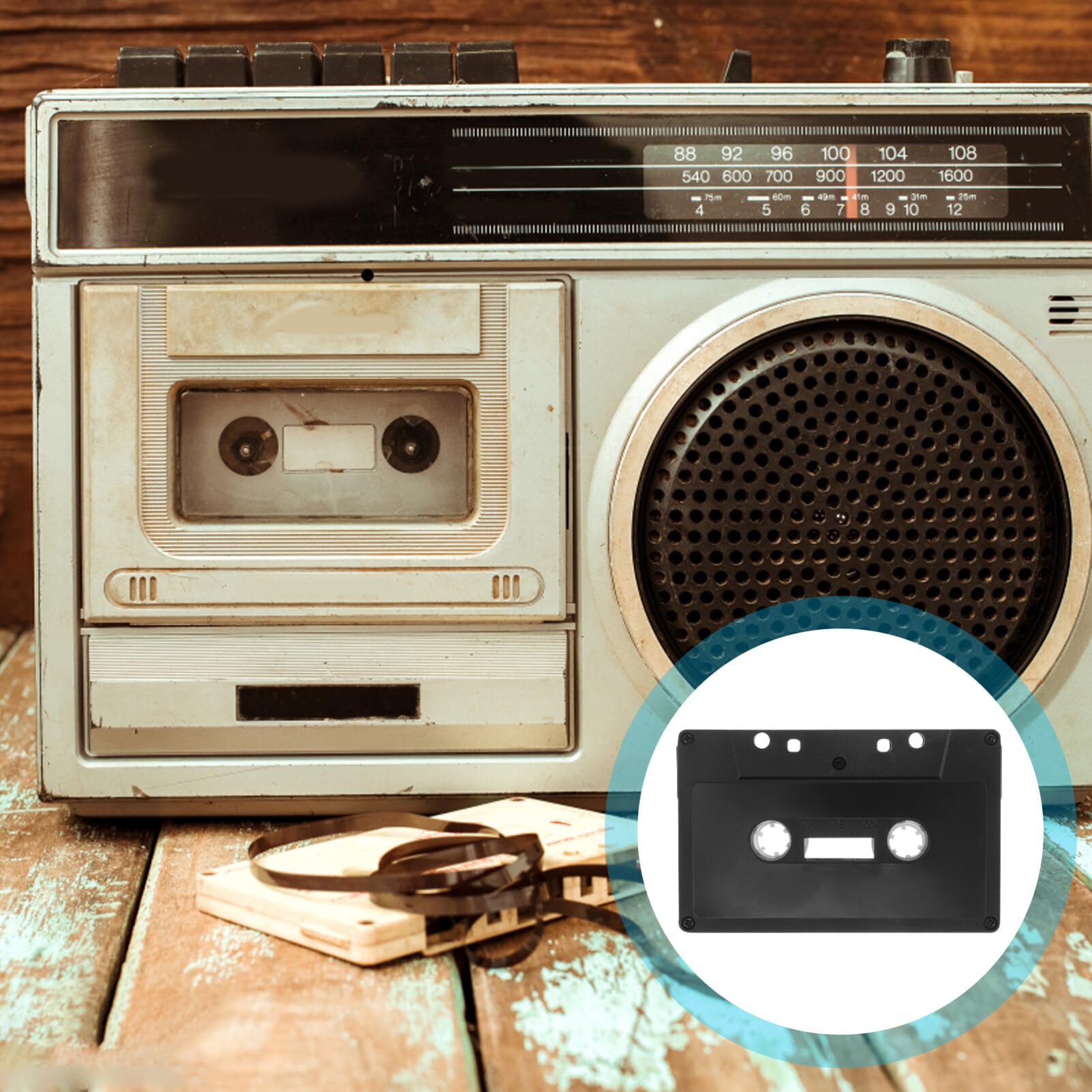 Zerodeko Cassette vuote: 4 pezzi di cassette nere opache nastri di registrazione audio, nastro scrivibile, cassette vuote per registrare lezioni di benvenuto