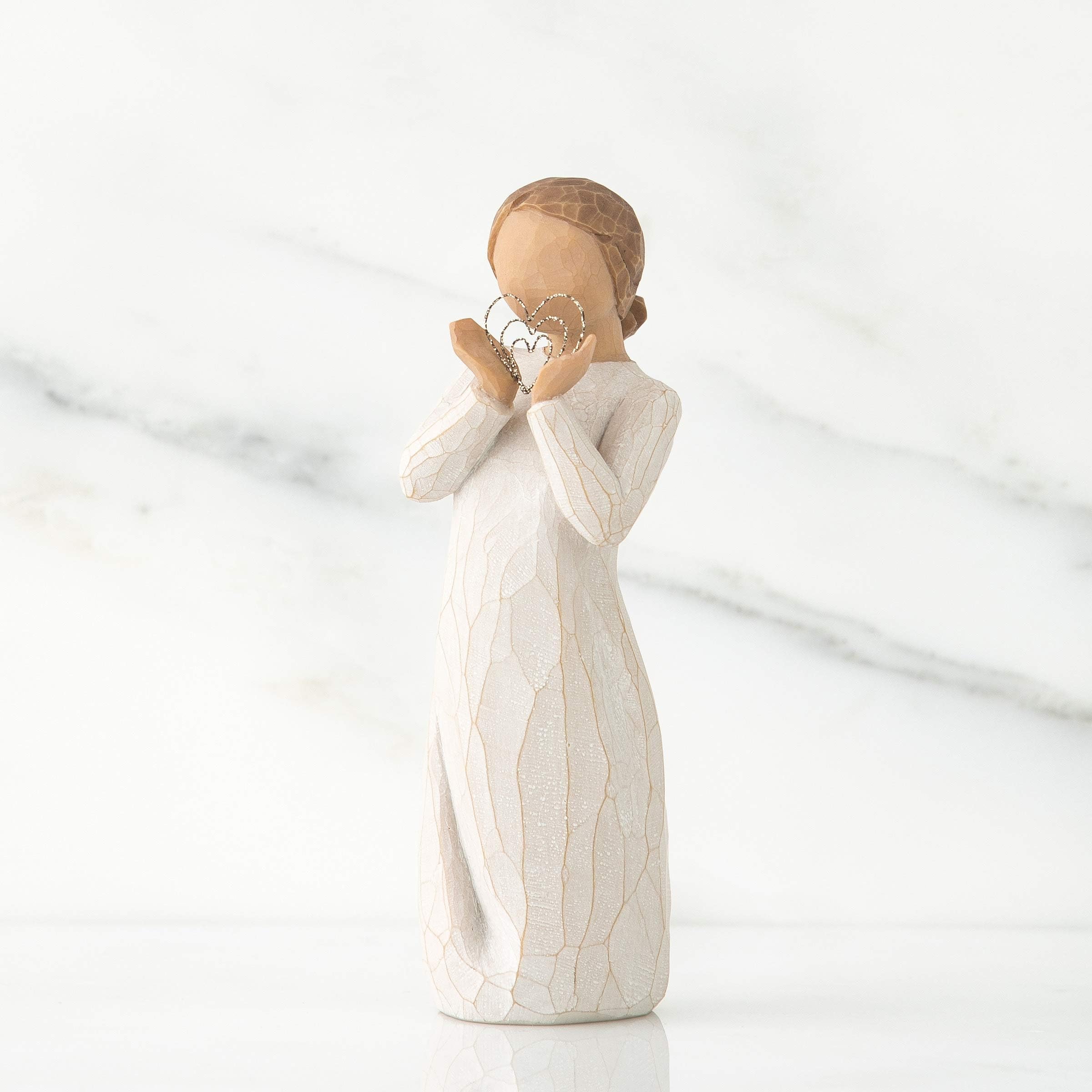 Enesco Willow Tree Figurka Miłości Dekoracja, Kamień, Beżowy/Biały, 17.50 cm