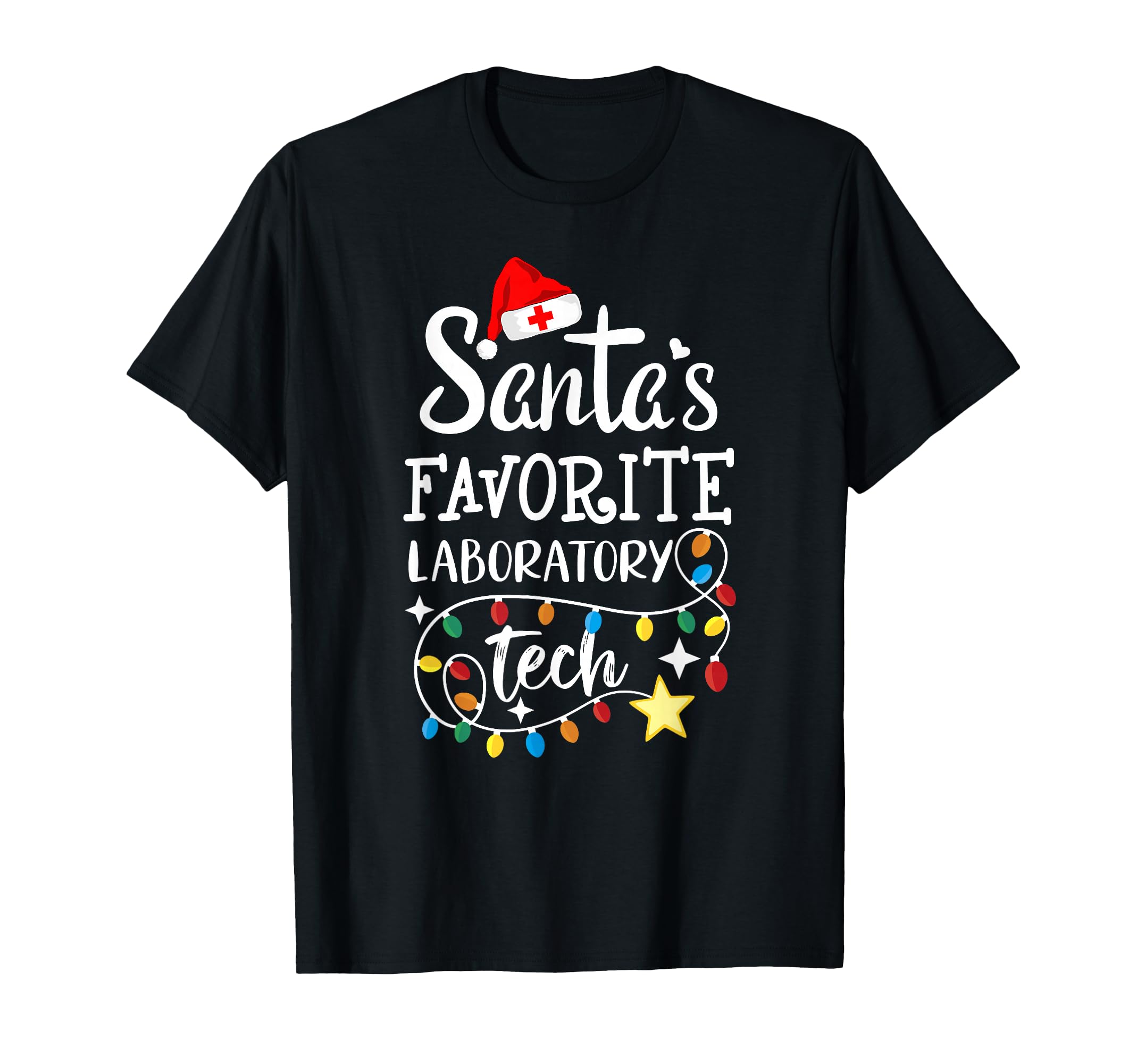 Santa's Favorite Laboratory Tech Christmas Lab Technician T-Shirt