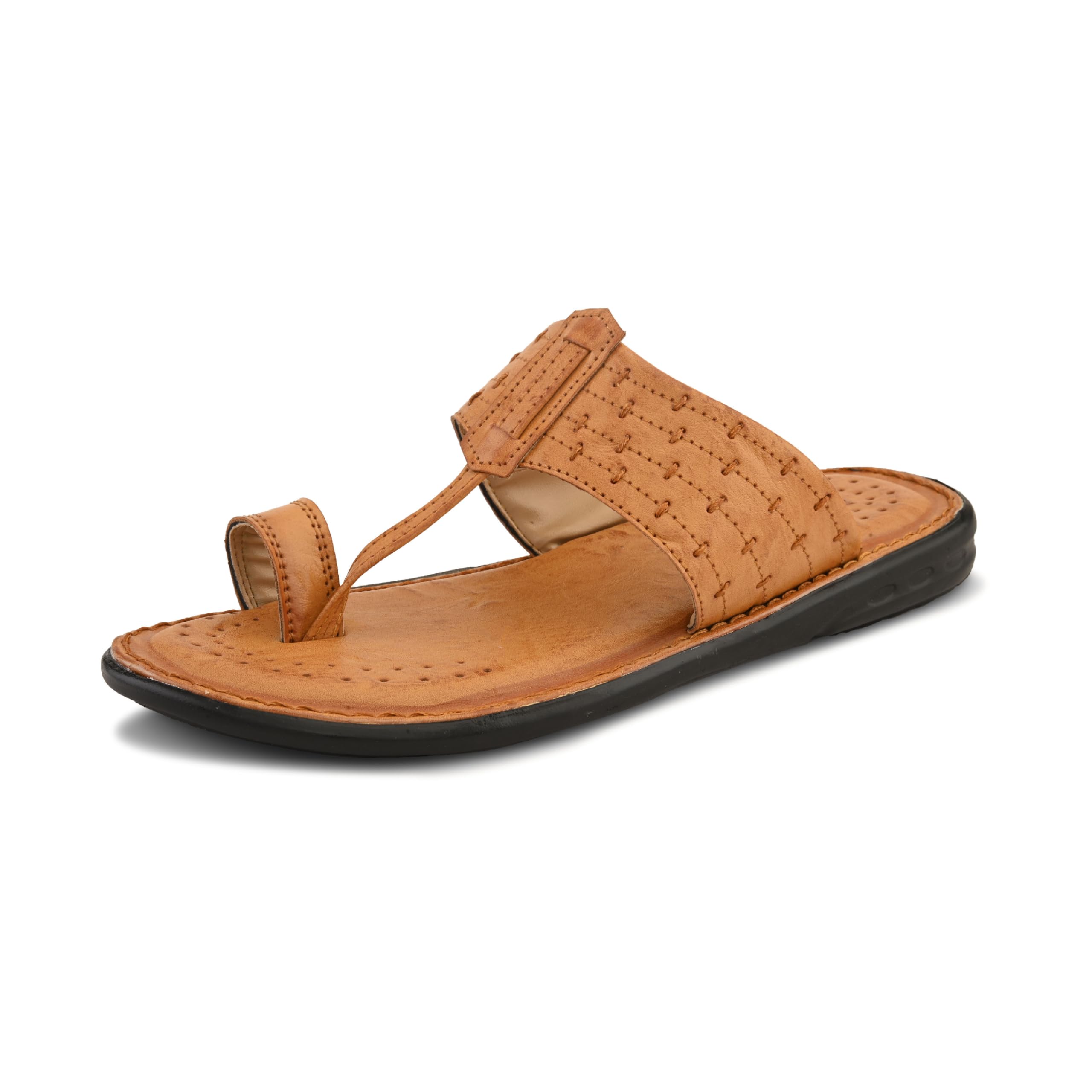 Men's Slippers | Kolhapuri Style Chappals with Soft Cushioned Footbed | Comfortable & Durable | Traditional Yet Stylish Footwear for Men (9542)-image-23