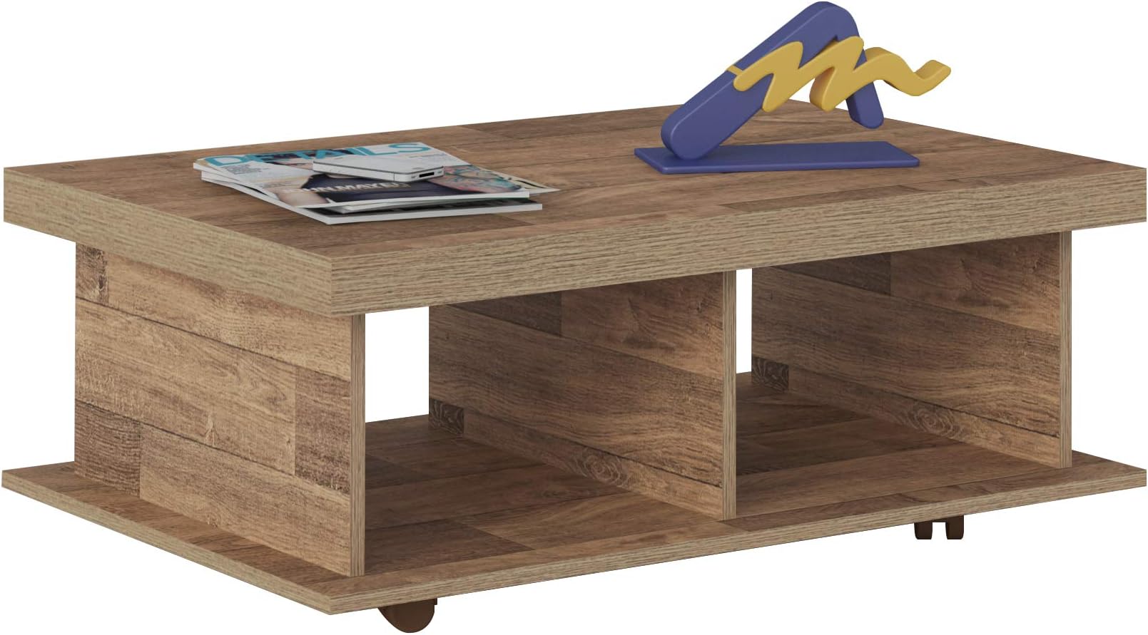 Artely Dunas Coffee Table, Rustic Brown, W 90 X D 59 H 35 cm