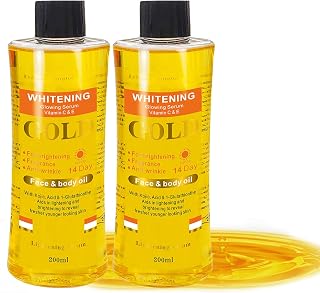 200ml Moroccan Massage Essential Oil,Gentle Skin Moroccan Essential Oil,Facial Body Moisturizing Relaxing Gold Moroccan Oil (2PCS)