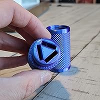 Vista 56 de Znet3D Eye Drop Vial Holder & Travel Carry Case - Securely Holds Three (3) Single-Use Vials - Screw-On Lid, Knurled Pattern - Keep Vials Safe & Silk