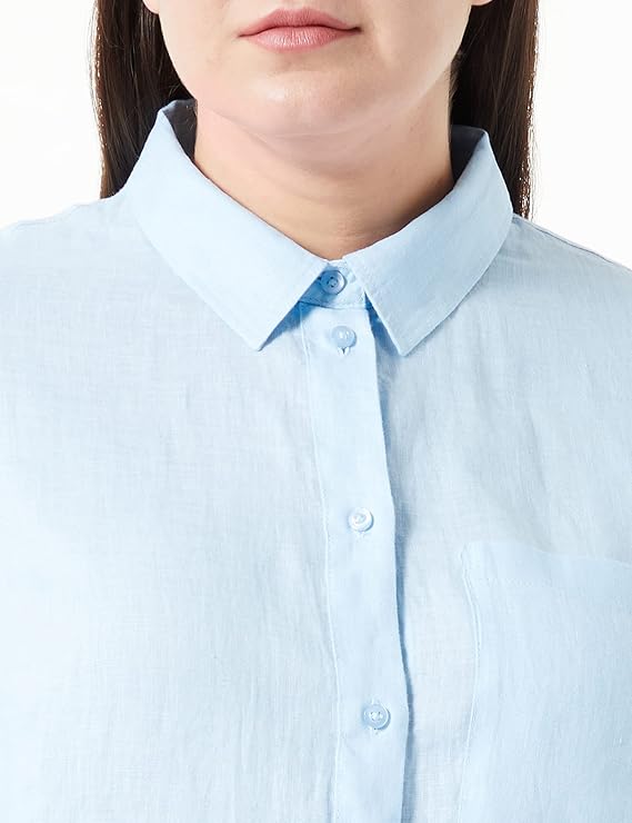 s.Oliver Bluse, Langarm Chemisier, Manches Longues, Blue, 38 aux Femmes