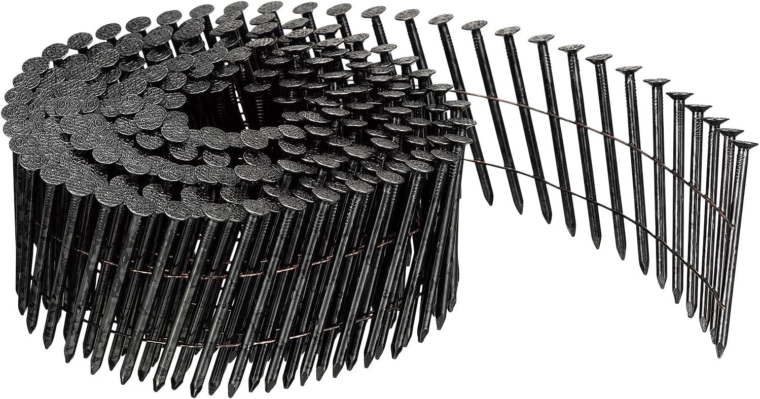 HiKOKI N50 VS2850J (J) Wire Connecting Nails, Total Length 2.0 inches (50 mm) x Shaft Diameter 1.1 inches (2.8 mm), Roll, For Nail Drivers, For Wood, 250 x 10 Rolls, Black Coated, N Nails, JIS
