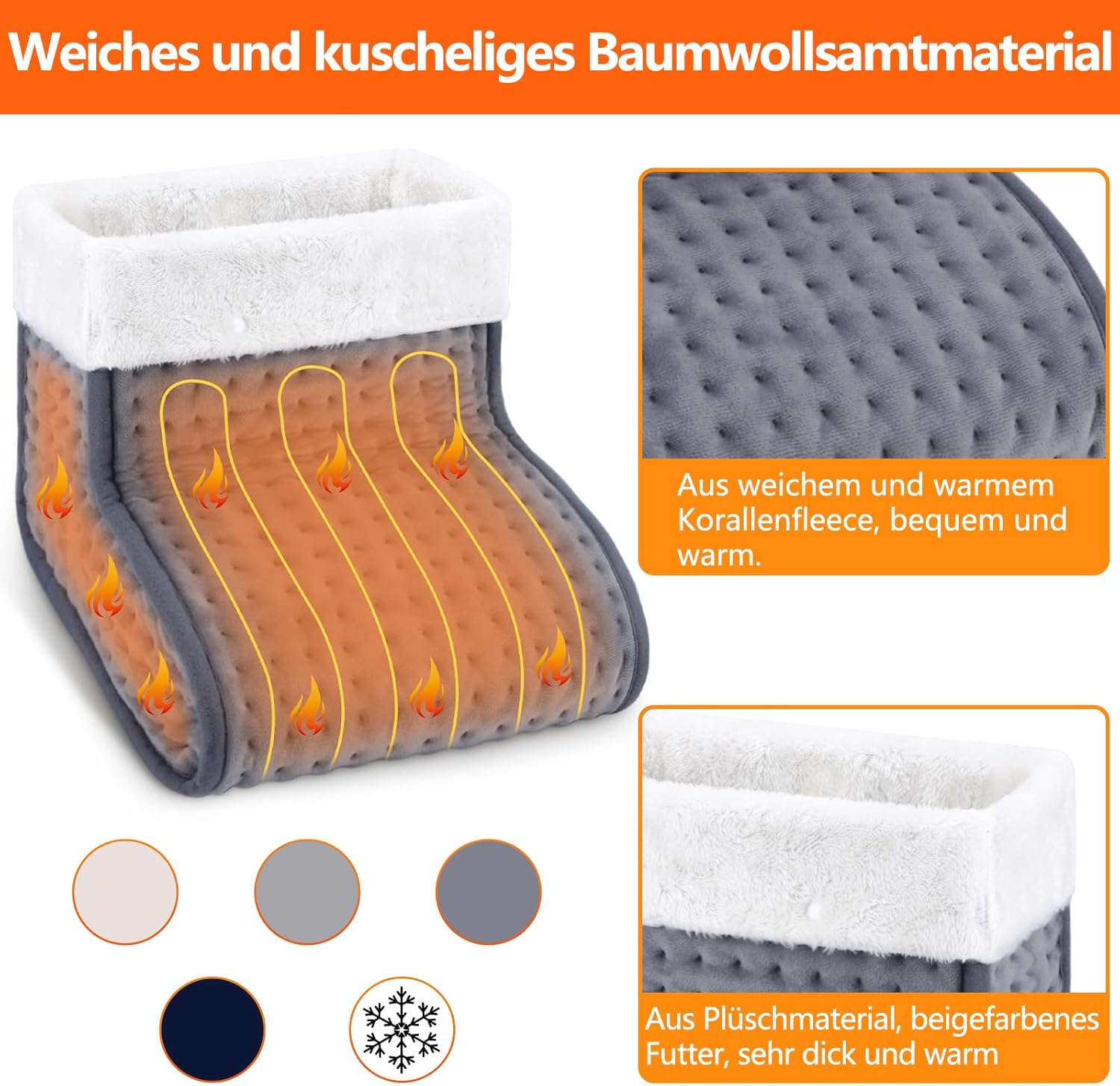 Încălzitor picioare în uz