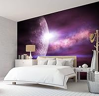 Vista 2 de Wall Murals Wallpaper Peel and Stick Bathroom Removable Wallpaper for Bedroom Space 3D Self Adhesive Wall Stickers Decals