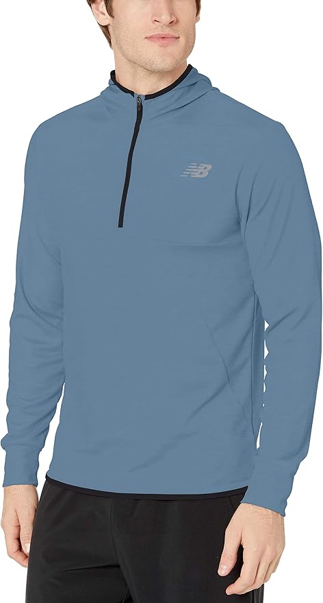 new balance tenacity hooded quarter zip