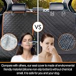 Housse de siège pour voiture de chien pour siège arrière de camions Ford F150/F250/Chevrolet Silverado/GMC/Ram 1500 Couverture de siège arrière pour camion imperméable pour les enfants sans odeur lourd et antidérapant