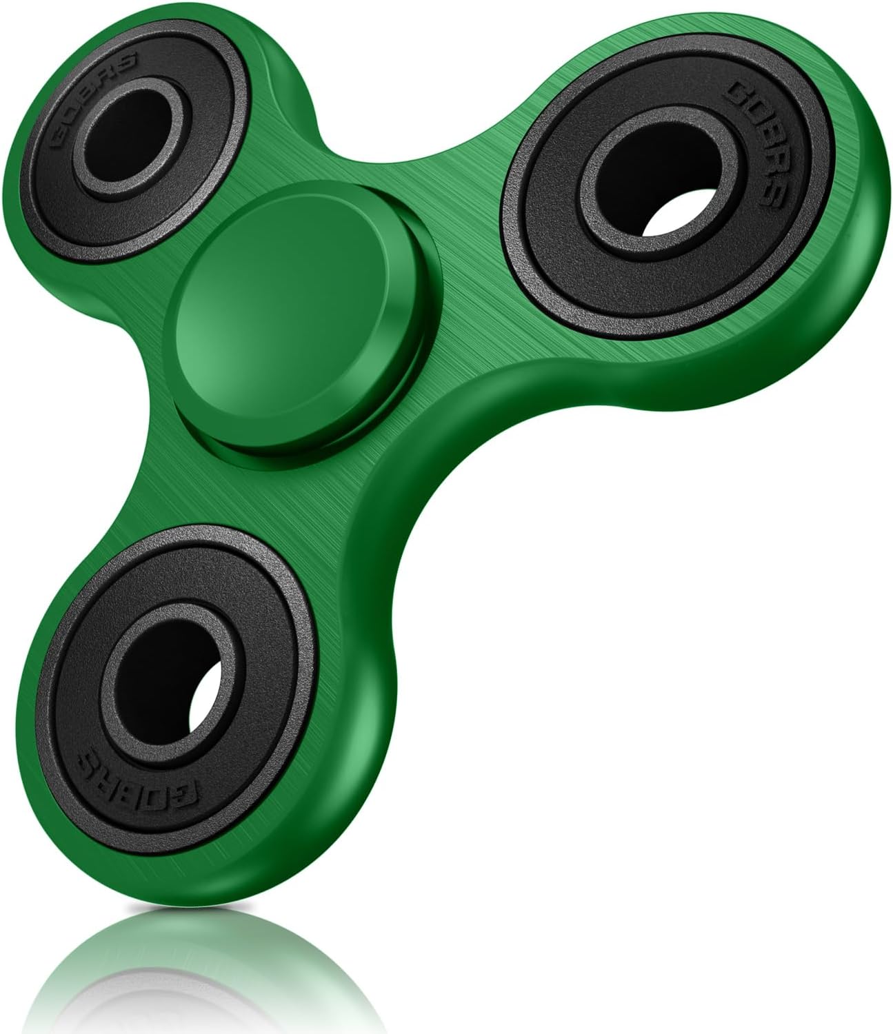 Fidget Spinners Toy, Metal Stainless Steel Bearing High Speed 2-5 Min Spins, EDC ADHD Stress Anxiety Relieves Reducer Fidgets Finger Toys, Spinner Toys for Kids and Adults (Green)