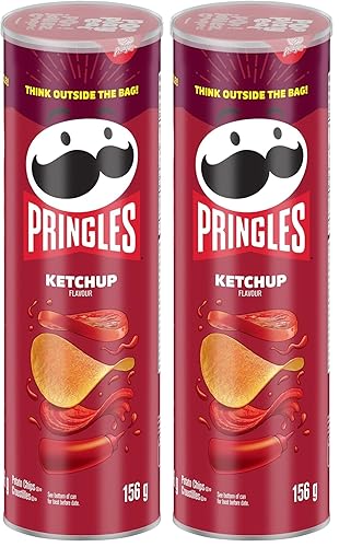 Vista 10 de Pringles Patatas fritas, salsa de tomate, 156 gramos/5.50 oz {Importado de Canadá}