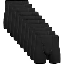 Gildan Mens Underwear Covered Waistband Boxer Briefs, Multipack