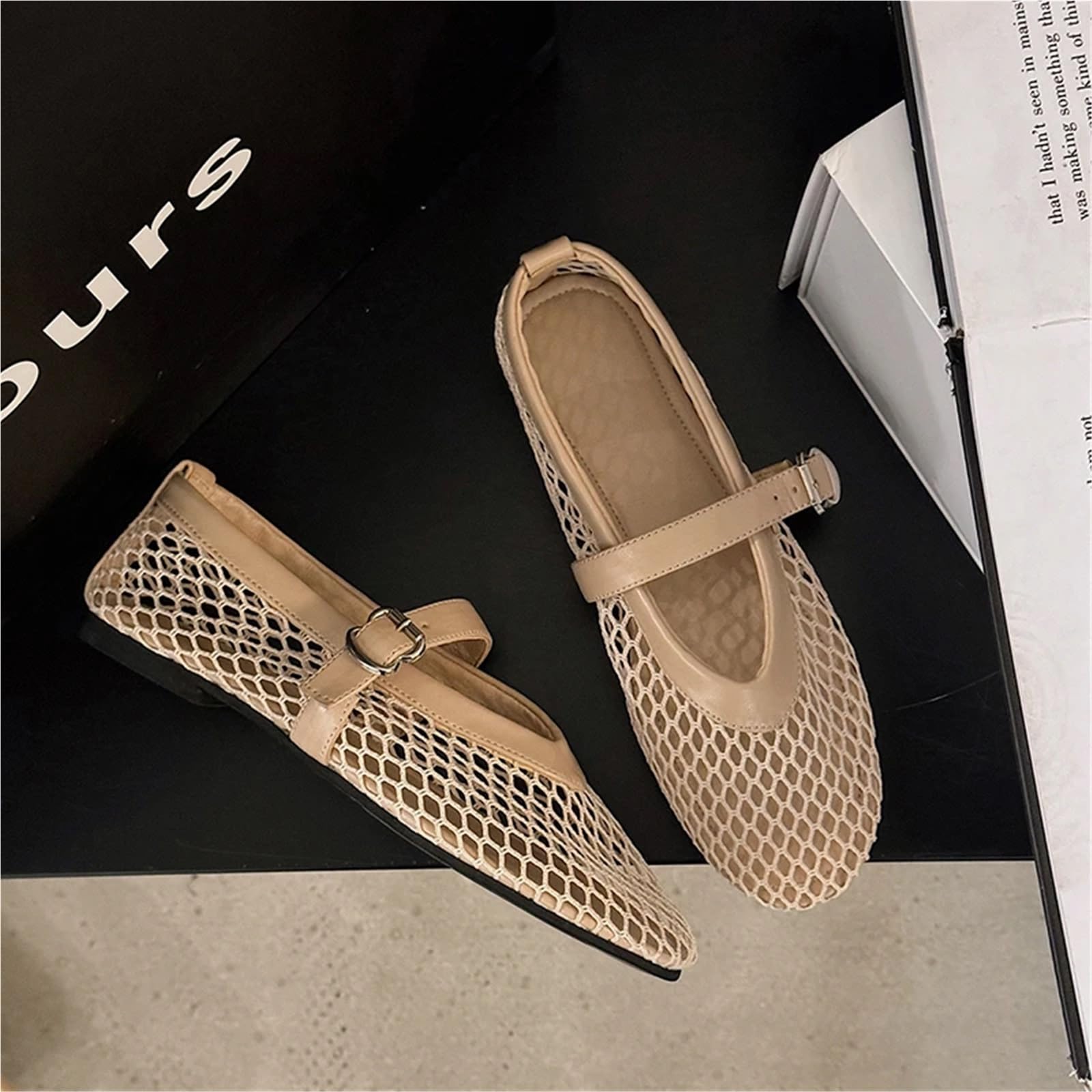 Damen Runde Zehen Flache Schuhe Casual Trend Atmungsaktive Ballett Hohl Strand Sandalen Für Damen