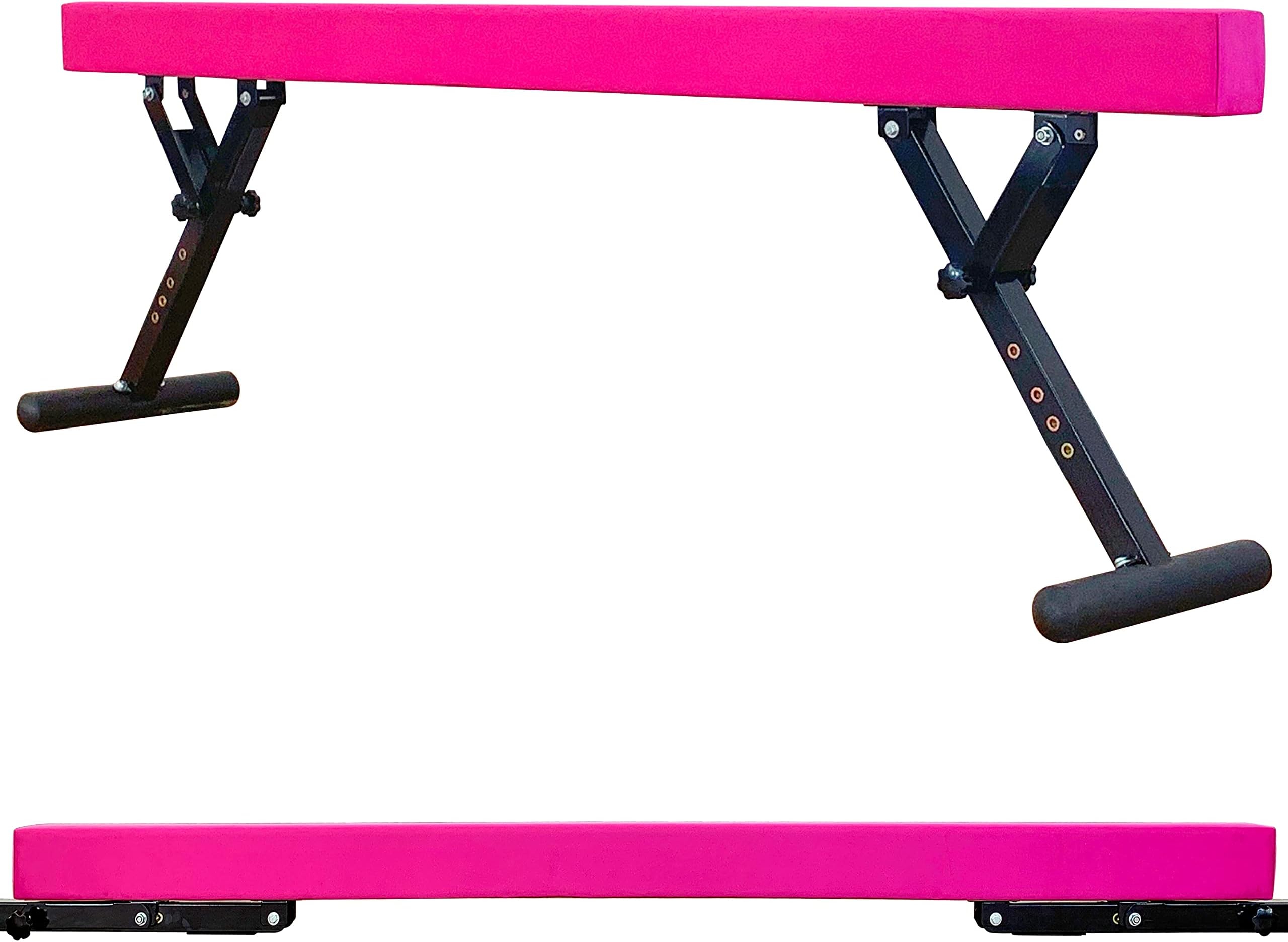 MARFULA Adjustable Balance Beam 8 ft Gymnastic Beam Adjustable Height for Kids and Teenage of All Gymnastic Levels, Gymnastic Training Beam Gymnastic Equipment for Athlete Home and Gym Club Use