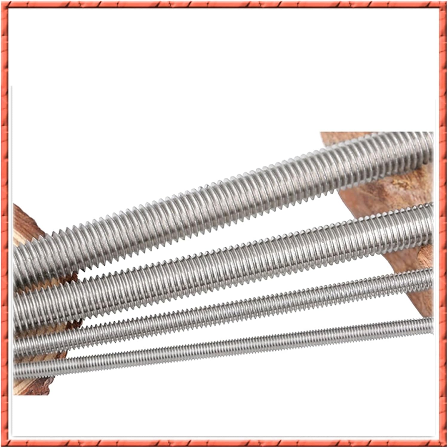 ねじ付きロッド、1-20個/ロット ステンレススチール全ねじねじDIN975 M8M10M12*L 歯棒ダブルヘッドボルトスルーワイ