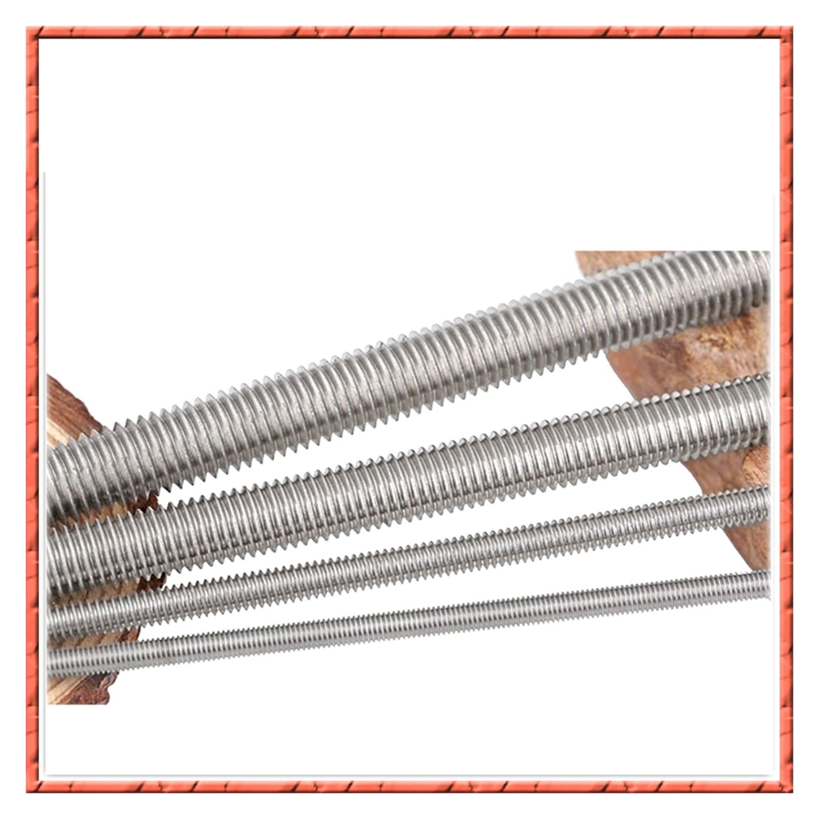 Varilla roscada, 1-20 Piezas Tornillo de Rosca Completa de Acero Inoxidable DIN975 M8M10M12*L Varilla Dentada Perno de Cabeza Doble Tornillos sin Cabeza de Alambre pasante(M8 (20PCS),40mm)