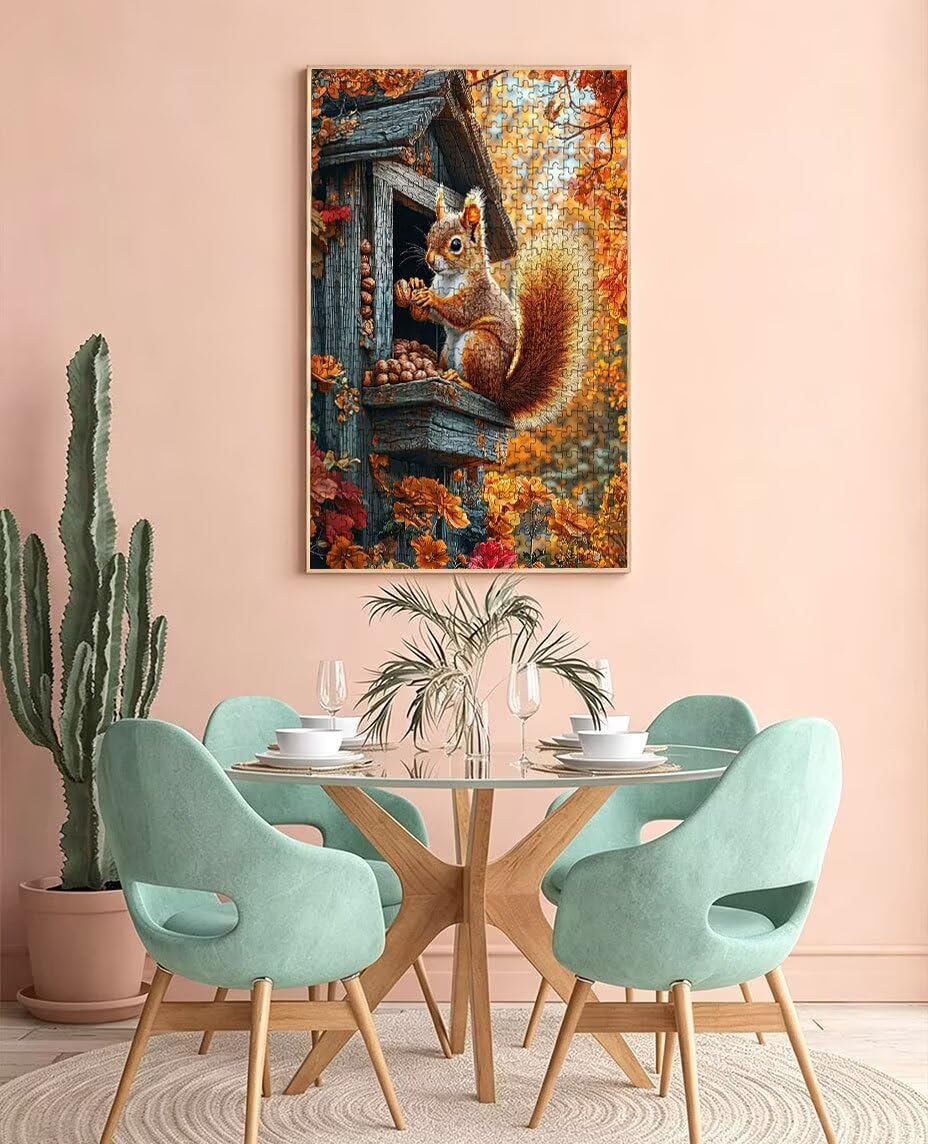 Puzzle 4000 Teile Erwachsene, NüSse EichhöRnchen Jigsaw Puzzle 4000 Teile, Impossible Klassische Puzzles, Komplex Herausfordernd Puzzles, Familie Aktivität Spiele, Wanddekoration Geschenke BXHZW2-328