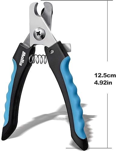 Miniatura 5 de Cortauñas para perros y gatos, cortaúñas para mascotas y recortadora con protector de seguridad para evitar cortes excesivos, cuchillas afiladas con