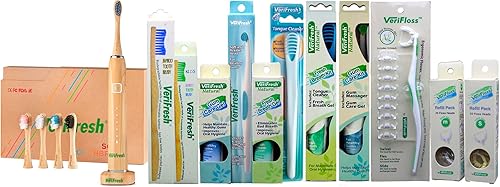 Miniatura 8 de VeriFloss - Hilo dental con 10 cabezales M de recambio + 20 cabezales S de repuesto, hilo dental para adultos y niños, cabezal giratorio ergonómico