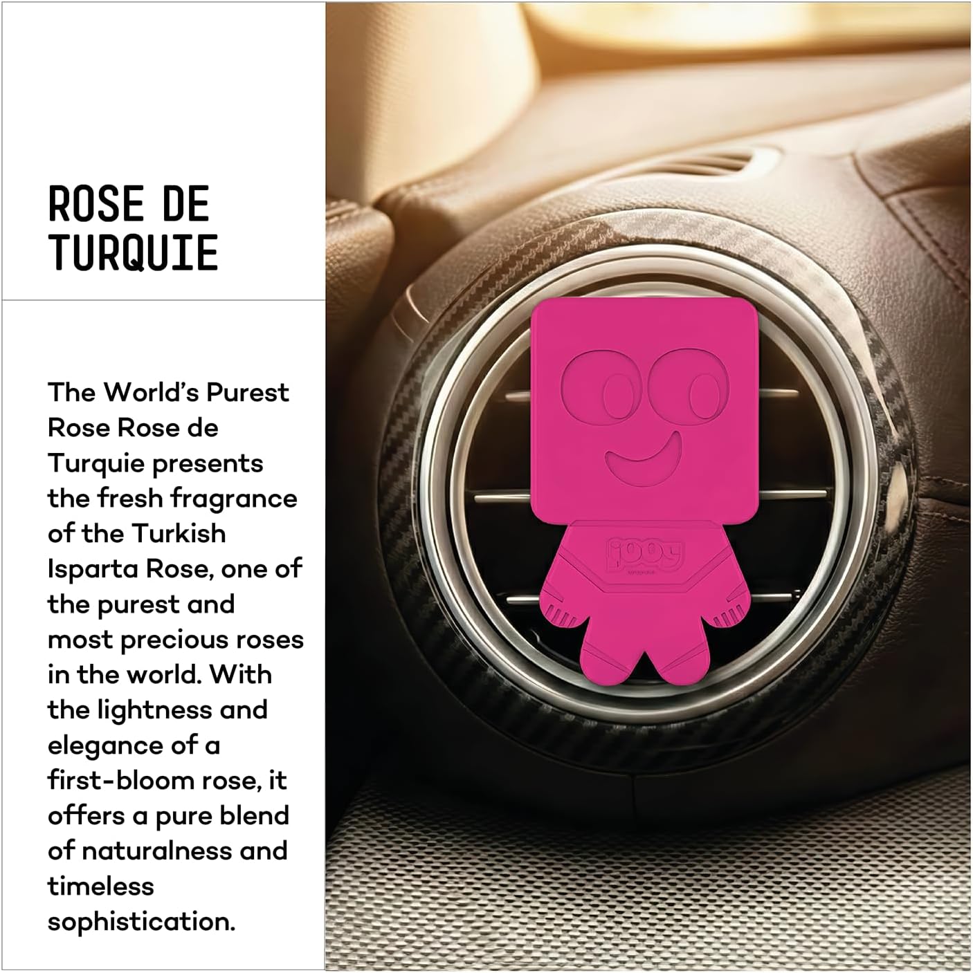 VAVANA JOOY Luxury Car Fragrance Set 3 Pack – Rose de Turquie, Iris Poudre, Champagne & Berries, Premium Essential Oil
