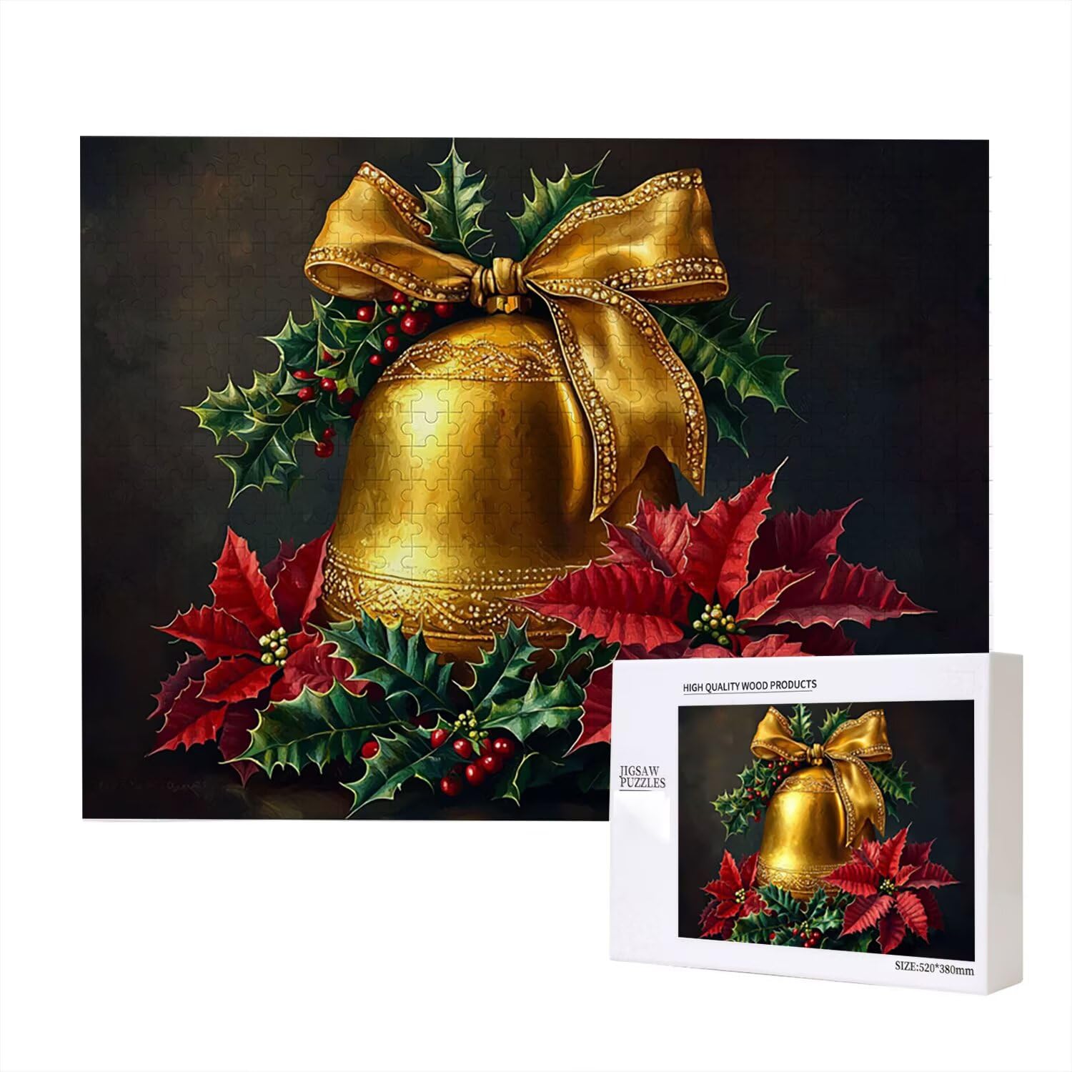 Jigsaw Puzzle, 6000 Pezzi Puzzle Classici, Natale Puzzle Rilassamento Intelligence, Mpossibile Difficile Puzzle Impegnativo per Adulti Puzzle Gioco Familiare, Regalo per Amore Amico Campana fr0-528