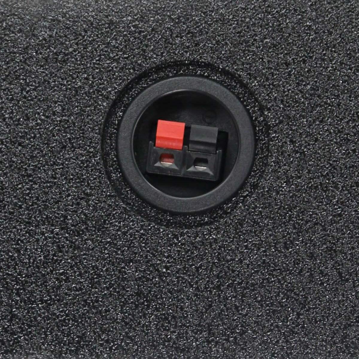 QPower Single 12in Sub Enclosure, Universal Shallow Mount Downfire/Behind Seat Speaker Box Compatible with most GMC, Chevy, & Ford Trucks