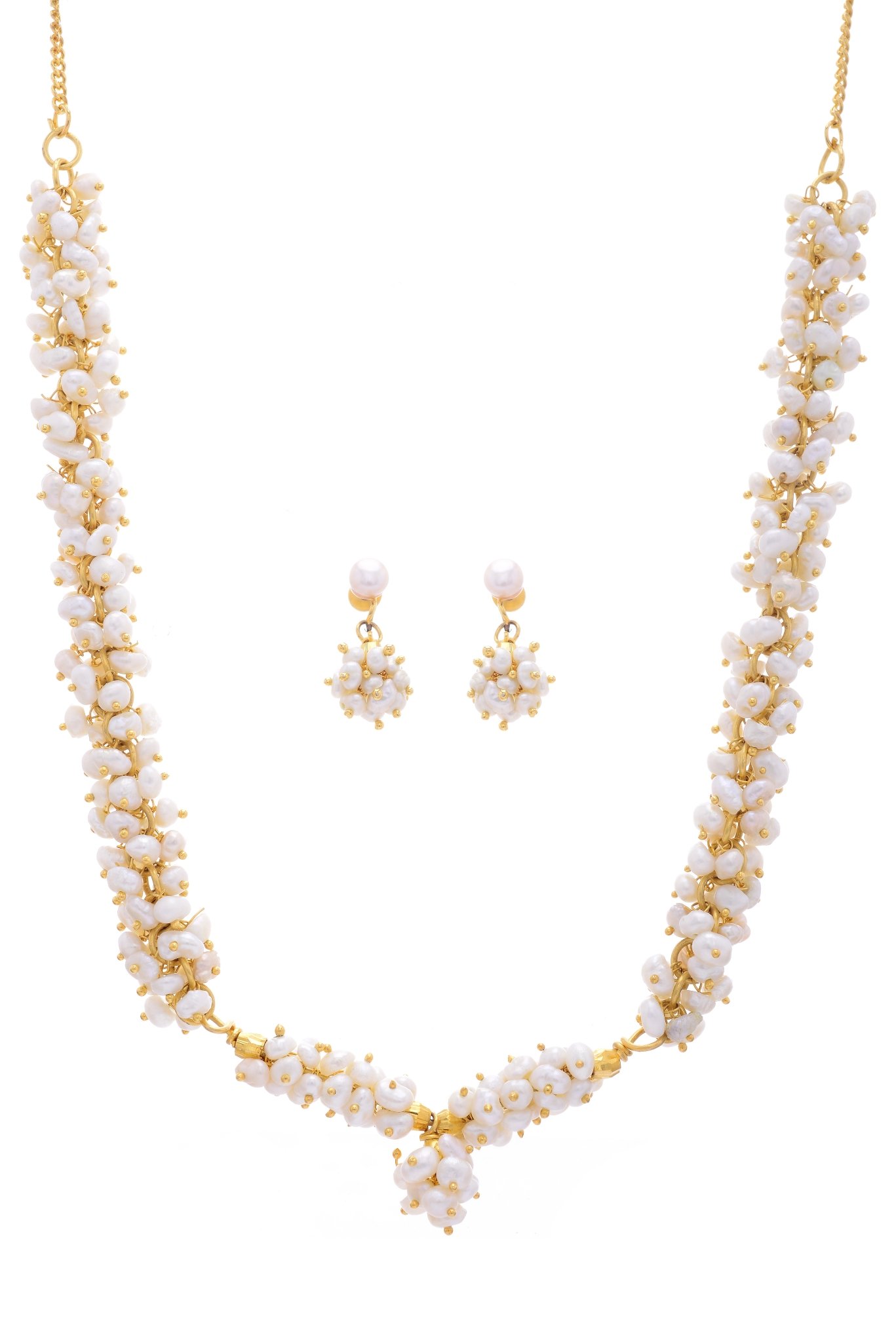 Hyderabad Jewels Gold-Plated Necklace Set for Women (B00ITNREDQ) Amazon Price History, Amazon Price Tracker