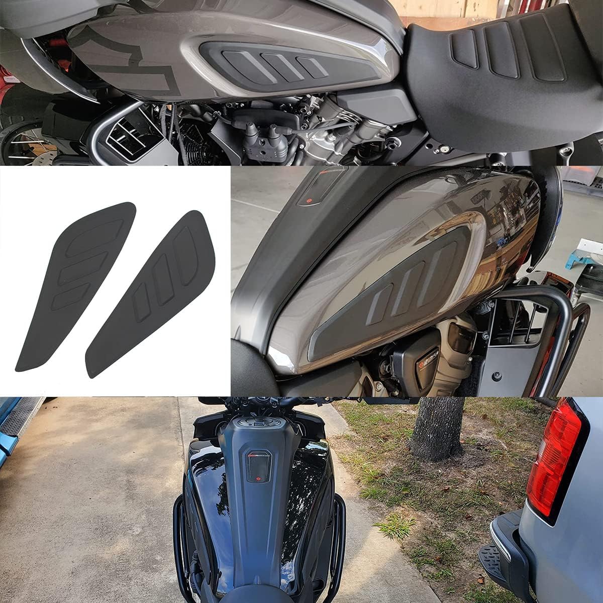 Motorcycle Tank Knee Pad for Pan America 1250 RA1250 1250 Special RA1250S 2021-2024 Rubber Fuel Tank Protector Side Panels Anti-Slip Traction Pad Grip Decal Stickers