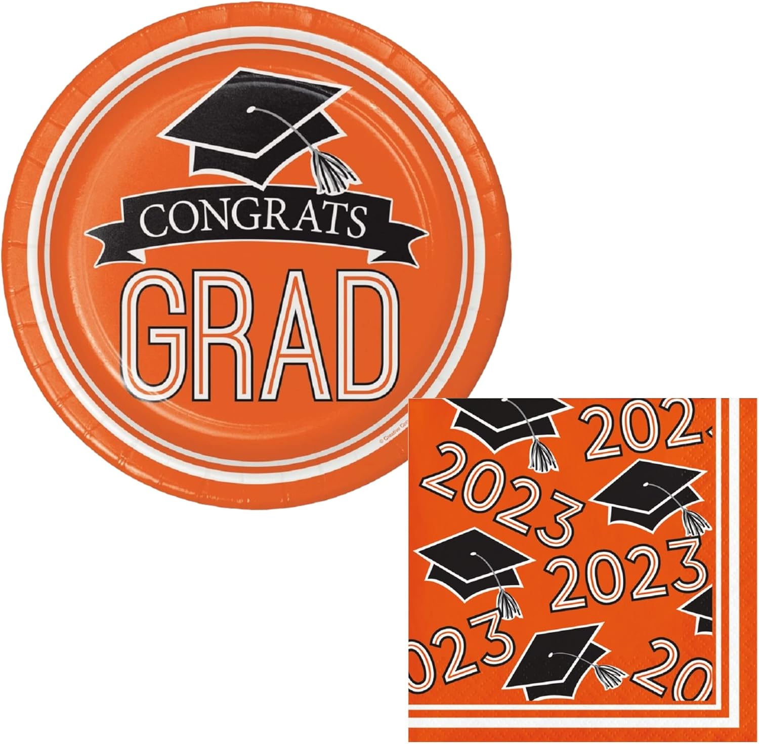 2023 Graduation Party Supplies for 18 People Bundle