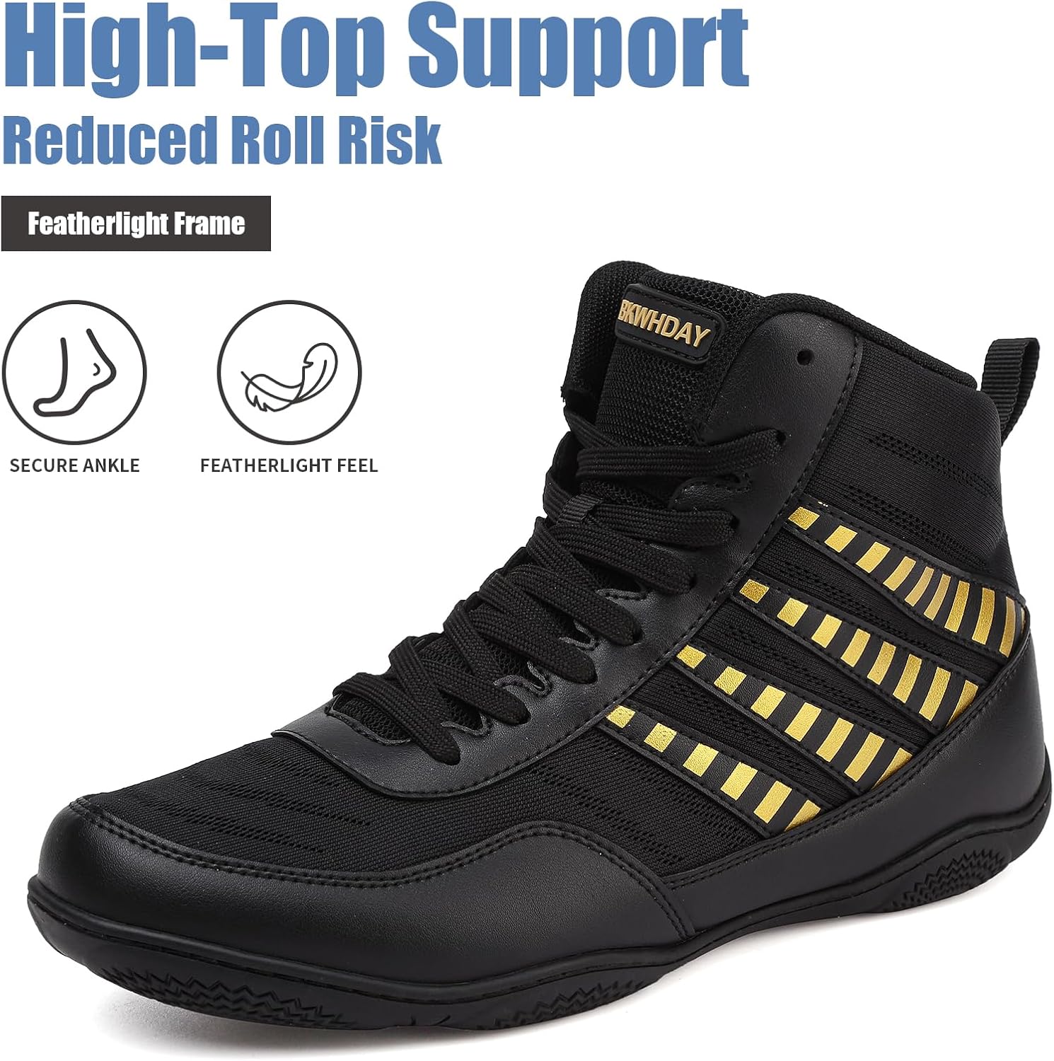 Wrestling Shoes Men Youth Boxing Cross-Training Squats Bodybuilding Lightweight Breathable Non Slip