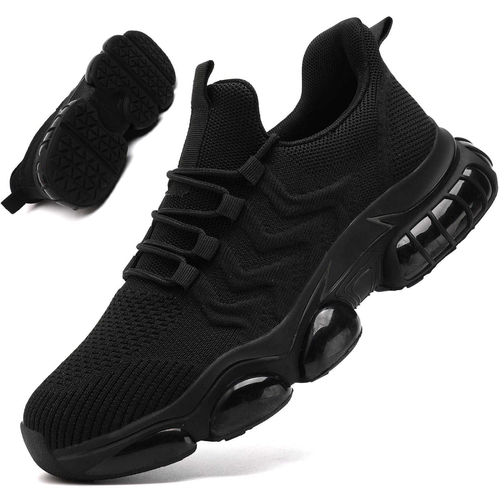 View 1 of **USED**NEED WASH**RGTYEK Non Slip Work Shoes Men Water Resistant Cushioned Black size 45