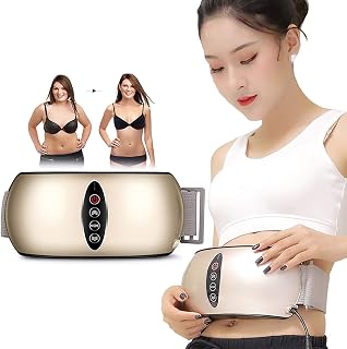 WSND 2 in 1 Far Infrared Heating Slimming Belt, Electric Vibration Massager with Rosewood Massage Head Health Care Tools for Buttocks Arm Legs Belly