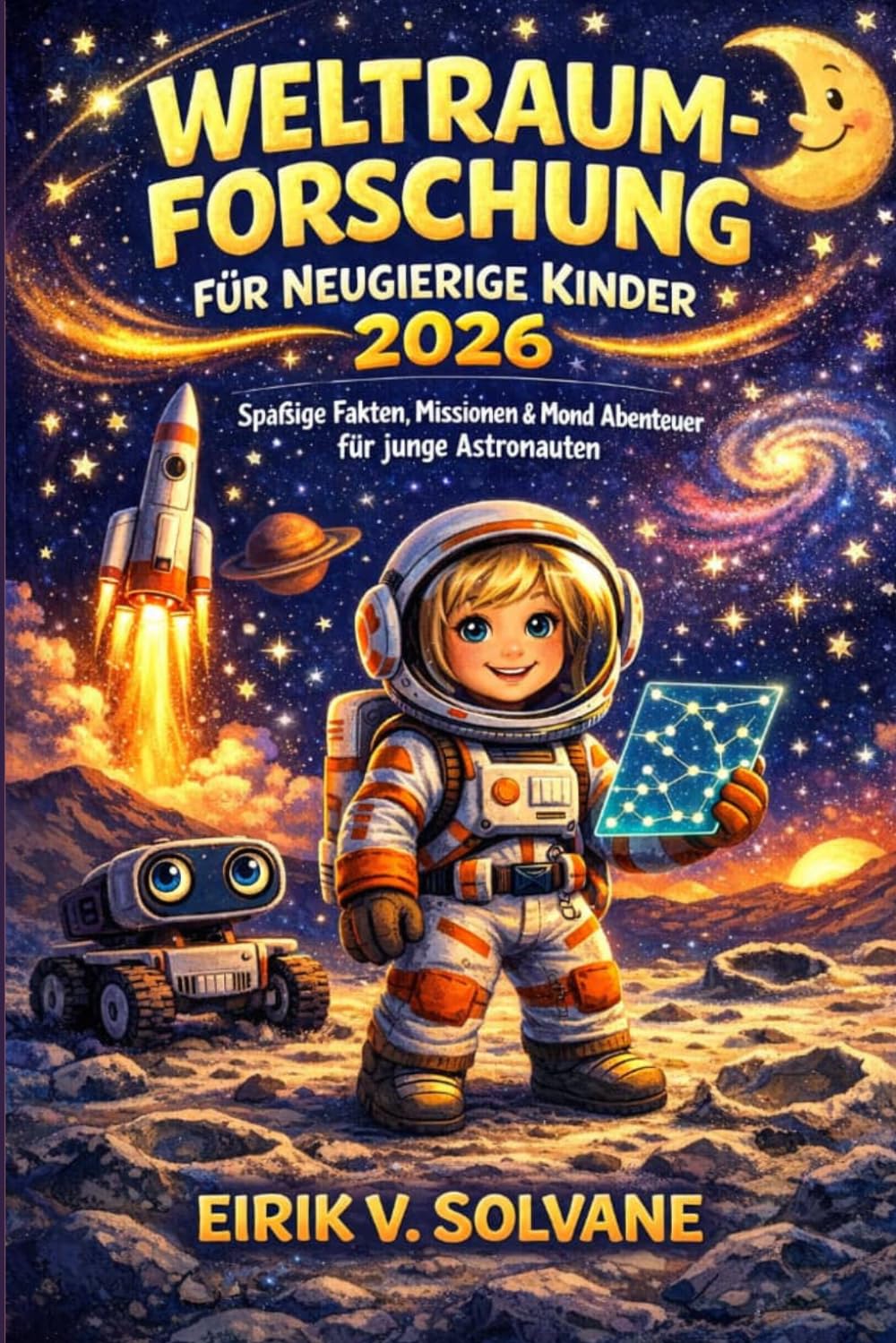 WELTRAUMERFORSCHUNG FÜR NEUGIERIGE KINDER 2026: Spaßige Fakten, Missionen & Mond Abenteuer für junge Astronauten