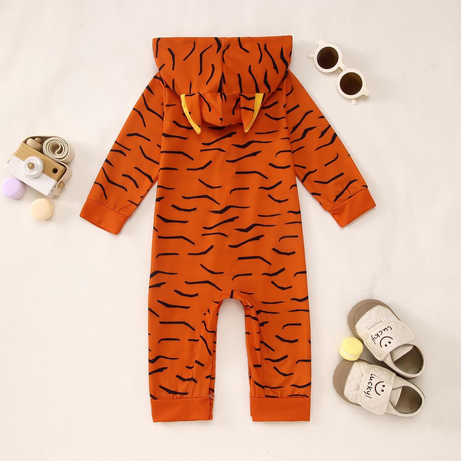 CM C&M WODRO Baby Boy Girl Outfit Cute Onesie Hoodie Romper Funny Long Sleeve Jumpsuit Bodysuit Infant Fall Winter Clothes - Image 4