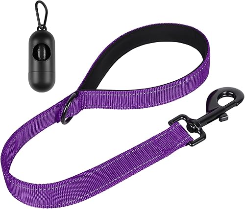 Miniatura 9 de Correa para perro, correa de perro resistente, correas para perros de raza grande de 5 pies y 6 pies, correa de perro de doble asa, correa de