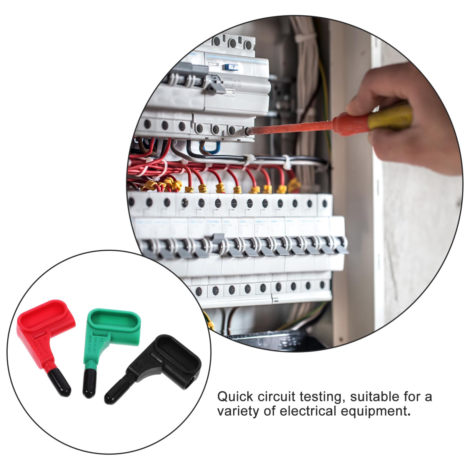 NUOBESTY 4 Sätze Prüfspitzen Für Multimeter Praktische Sonde Zum Prüfen Elektrischer Kleiner Multimeter Sonden Silber Prüfspitzen Inline Schaltkreis Kleine 3 Stücke * 4