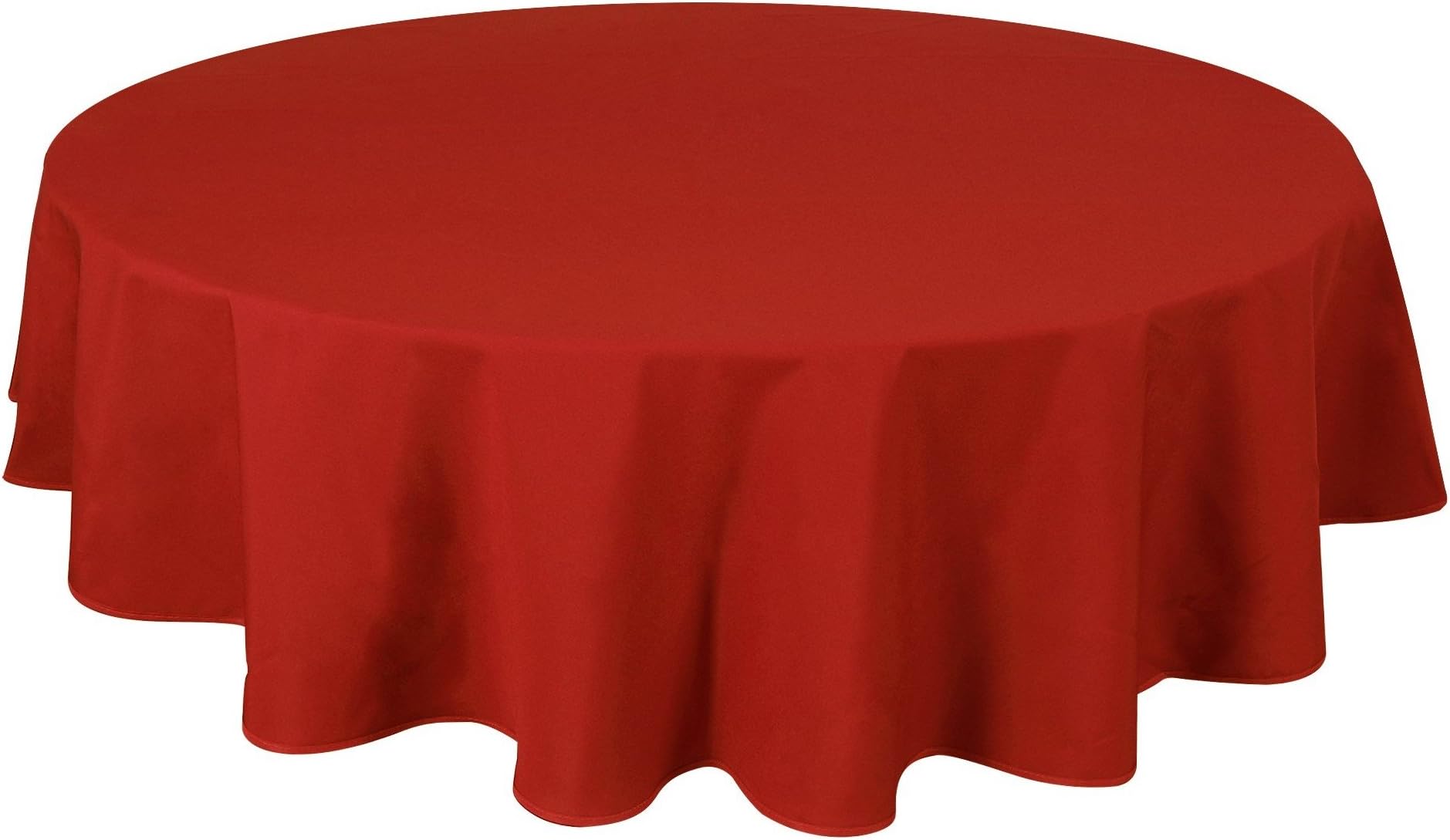 Soleil D'Ocre Tovaglia Antimacchia Quadrata 180x180 Cm – Colore Rosso – In Poliestere Lavabile