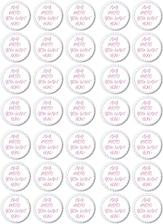 Custom Cupcake Topper Edible Image Your Own Cake Birthday Customize Party Personalized Uncut (1.25)