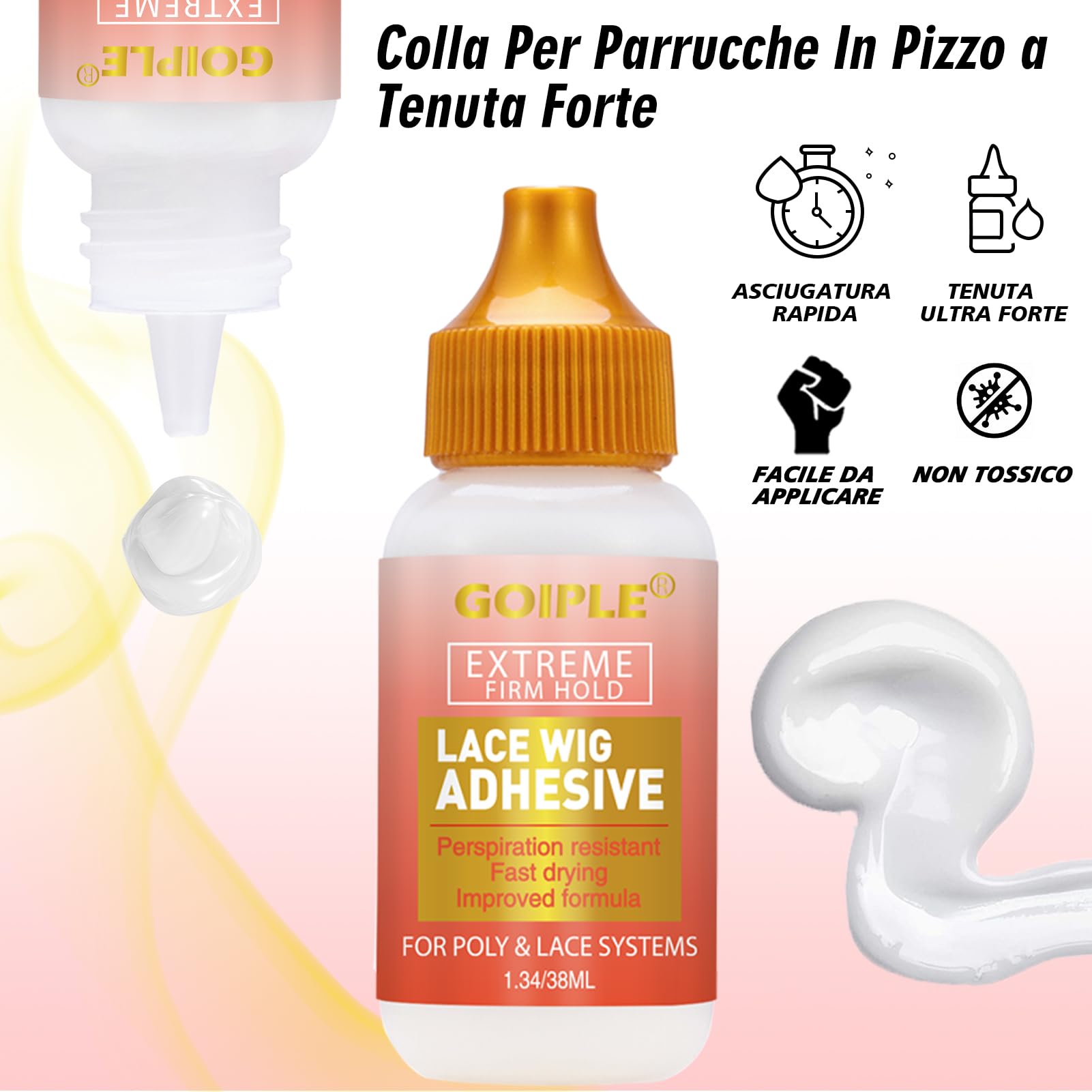Lace Melting Spray Extra Hold 12 Pezzi Colla Per Parrucche