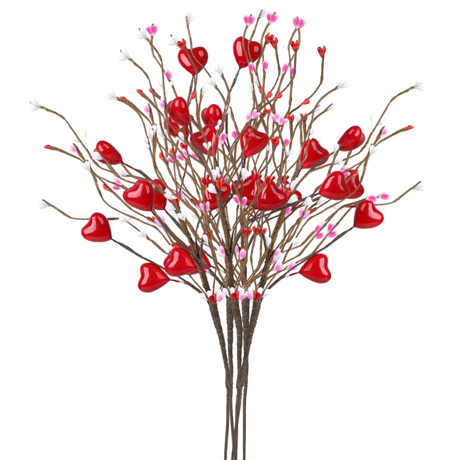 Tiges de baies de Saint-Valentin bouquet de cœurs pour déclarer votre amour