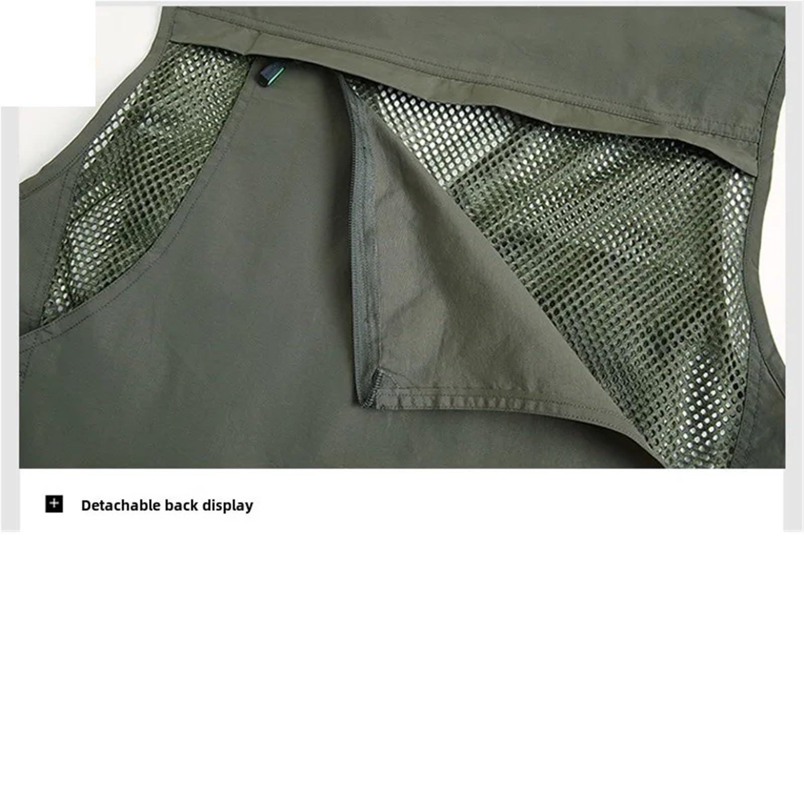 Chaleco Multibolsillos Chaleco de malla de talla grande for hombre, chaqueta de trabajo informal de primavera for pesca, de secado rápido, sin mangas, for fotógrafo al aire libre, con múltiples bolsil