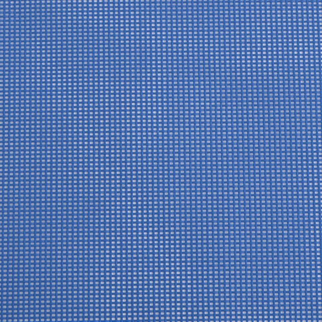 Krzesła plażowe, zestaw 2 sztuk, niebieskie, z regulowanym oparciem, składane, stabilna powłoka proszkowa, łatwe do przenoszenia, do ogrodu, na basen, taras, balkon, kemping i wellness