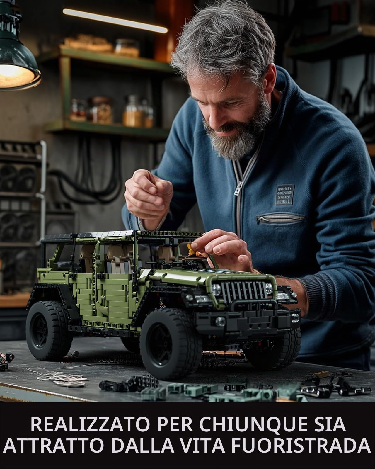 Nifeliz 4x4 Set di costruzioni di Auto Fuoristrada per adulti, Modellino di Auto da Collezione da Costruire, Offroad Regalo per Uomo, Donna, Lui o Lei (2899 pezzi, NF10324)