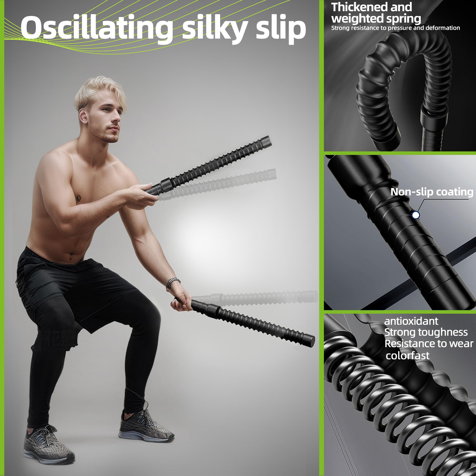 Amazon.co.jp: AEDNX ロープレスバトルロープ 2本 メンズ レディース