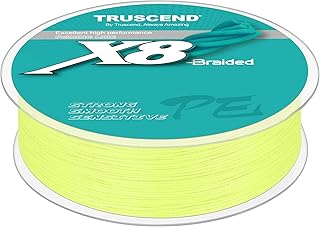TRUSCEND X8 Pro Grade Tournament Braided Fishing Line, Ultra Thin & More Power, Sensitive, Precise Cast, Softer & Smoothe...