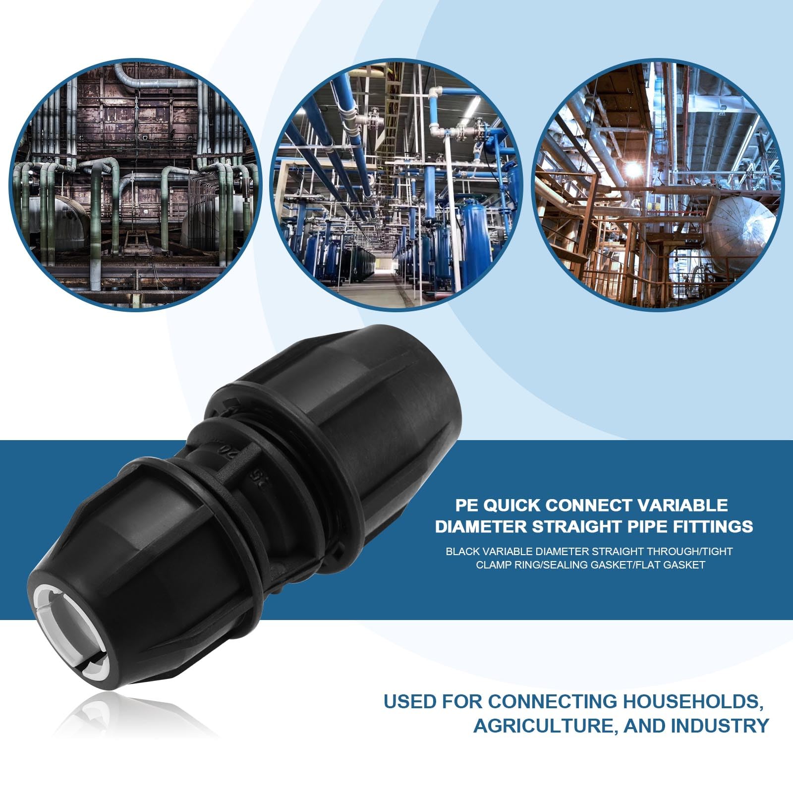 Be In Your Mind 4Set Philmac Metric Water Pipe Fitting Tap Connector Mixer Transition Coupling Reducing 20MM X 25MM for Kitchen Garden Hose Pipe Joiner Fitting for Taps - Image 2