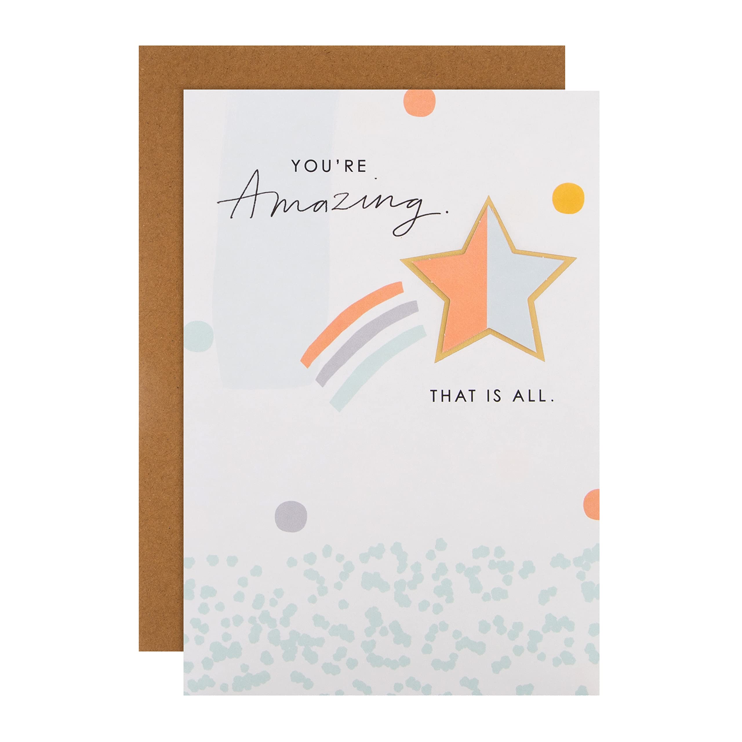 Hallmark Any Occasion Card - Contemporary 3D-Effect Shooting Star Design