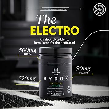 Myprotein Pro x HYROX Electro Drink Mix for Hydration & Muscle Support, Lemon Lime Flavor, 30 Servings, Electrolyte Powder Drink Mix for All Sports & Workouts
