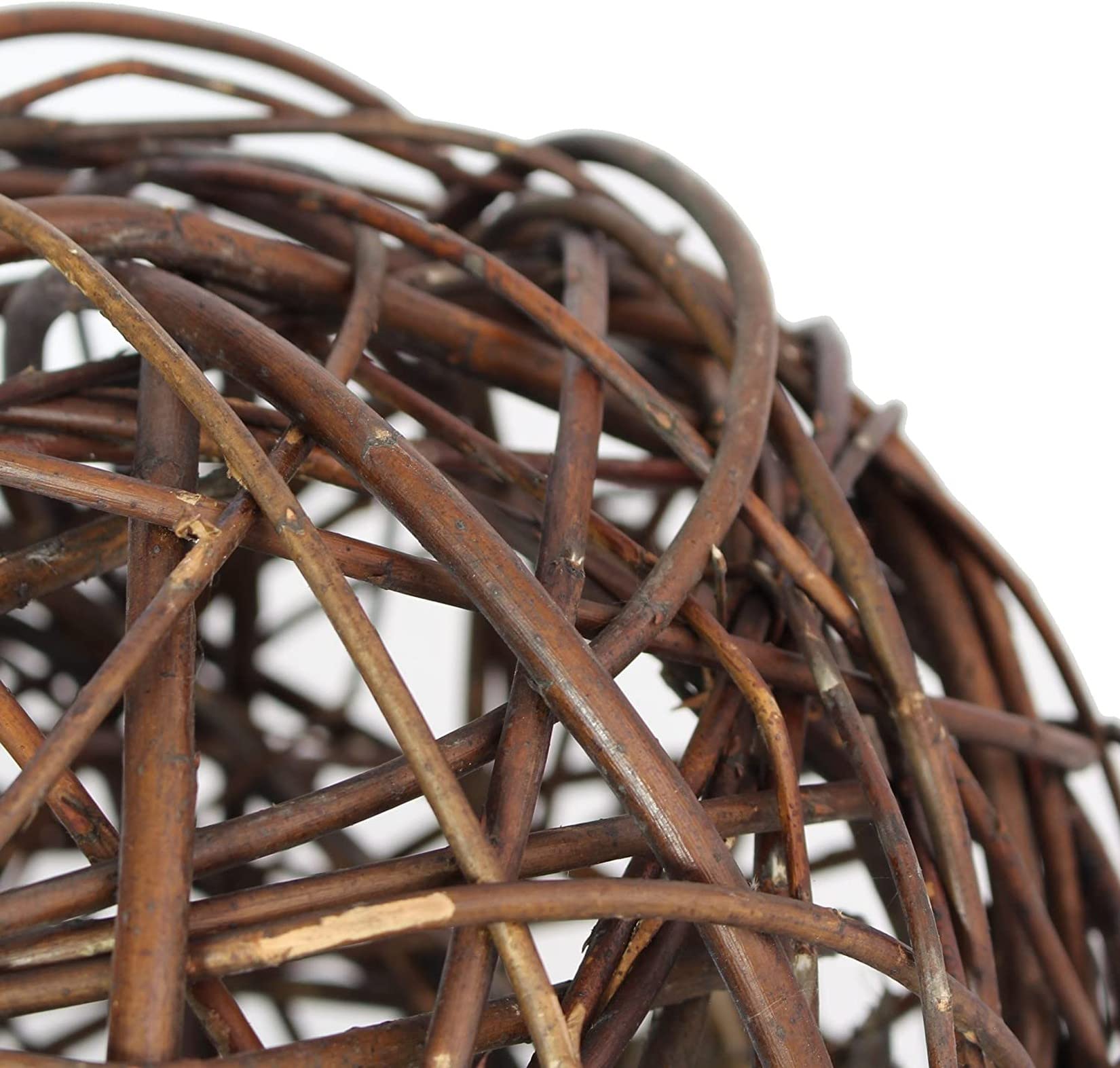 Boule décorative en osier naturel, Ø 30 cm, boule en osier