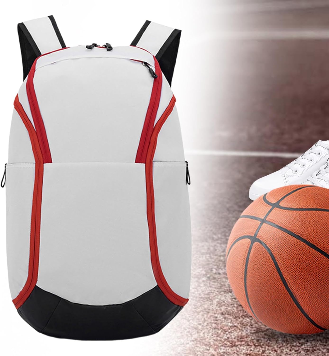 Basketball Backpack Sport Equipment Bag with Separate Ball Holder Large Gym Bag for Basketball
